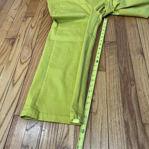 Tibi NWT High-waist Wide-leg Cropped Jeans‎ In Mustard Yellow Size 2 - Picture 10 of 13